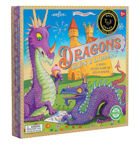 "Slips And Ladders Dragons" Board Game