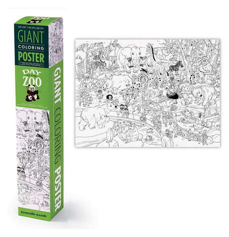 Zoo Giant Coloring Poster