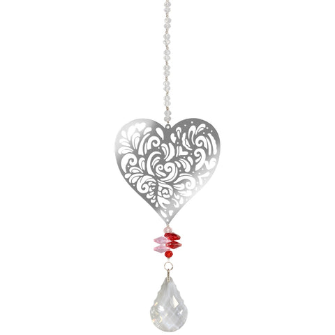 "Heart Crystal" Suncatcher