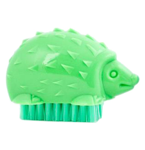 Green hedgehog nail brush