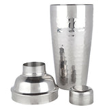 The "Admiral" cocktail shaker is shown with its cap and strainer taken off.