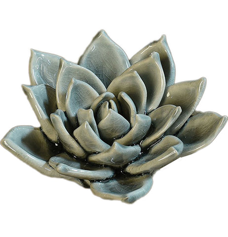 Gray Ceramic Succulent
