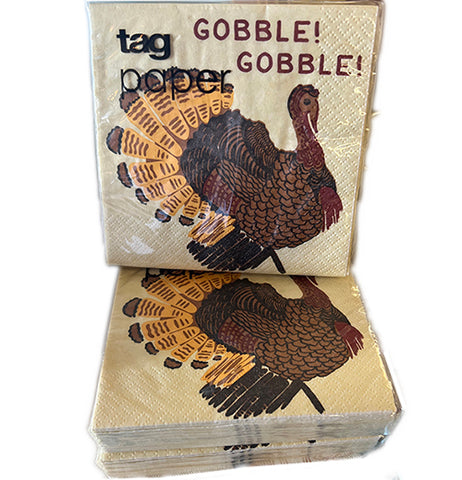 "Gobble Gobble!" Cocktail Napkins (Set of 20)