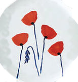 Floral Melamine Plate