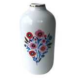 Stoneware Floral Bud Vase