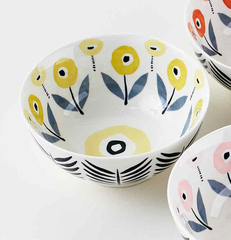 Porcelain Poppy Bowl