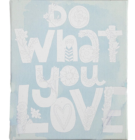 "Do What You Love" Paint-By-Numbers Kit