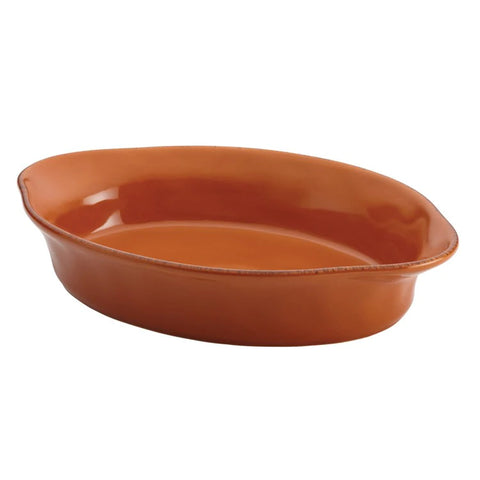 Orange Oval Cucina Ceramic Baking Dish