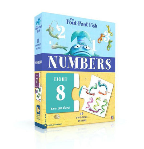 Pout Pout Two Piece Numbers, 2-Piece Number Puzzles (Set of 10)
