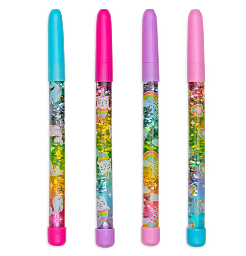 Rainbow Glitter Wand Pen