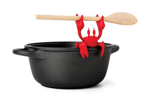 OTOTO Red Cooking Spoon Holder Crab New/Boxed Silicone Tray Funny Kitchen  Tools