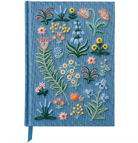 Menagerie Garden Embroidered Journal