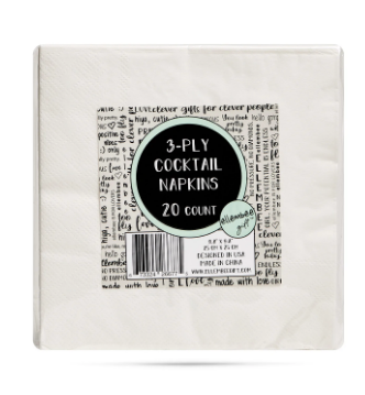 "When I Saw You Drinking Wine" Cocktail Napkins