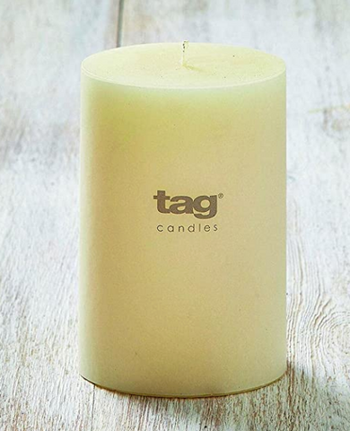 Ivory Chapel Pillar Candle 4 x 6