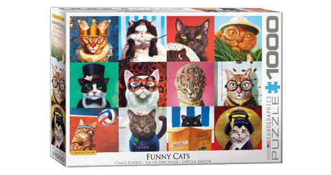 Funny Cats By Lucia Heffeman 1000-Piece Puzzle