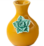 Mini Bud Vase with Ceramic Flower