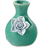 Mini Bud Vase with Ceramic Flower