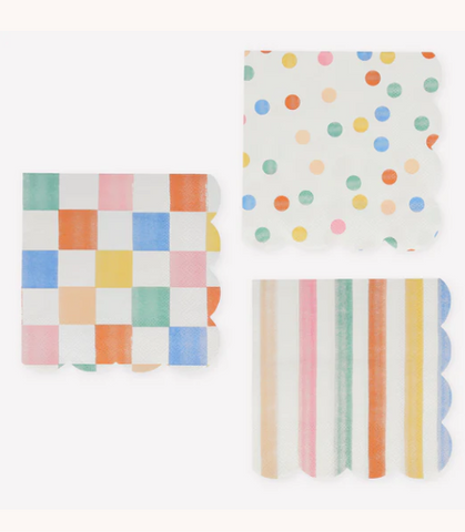 HOLIDAY Colorful Pattern Small Napkins