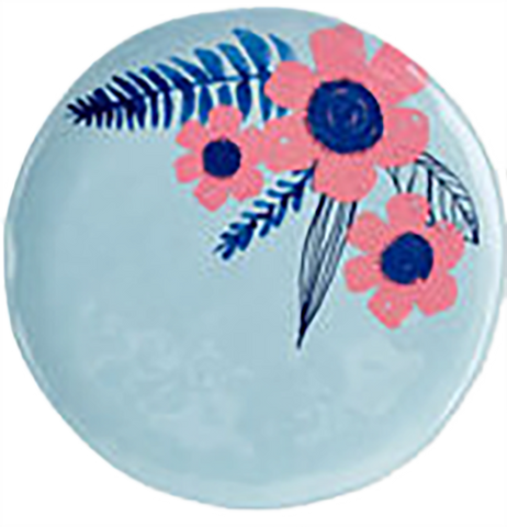 9" Berries And Florals Plate,