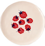 9" Berries And Florals Plate,