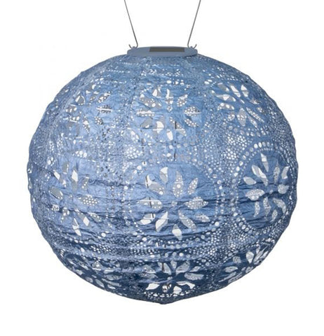 Soji Stella Metallic Blue Boho Globe