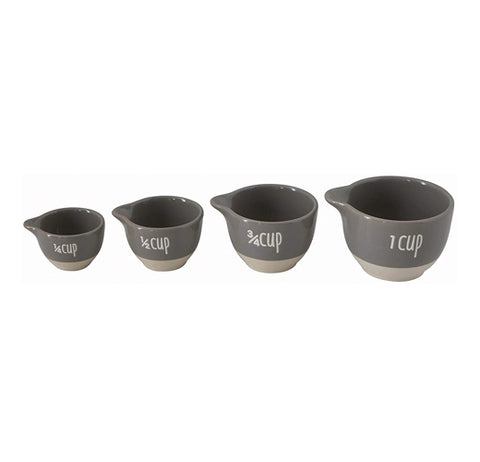 Stoneware Measuring Cups "Grey"