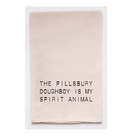 Tea Towel "Pillsbury Doughboy Is My Spirit Animal"