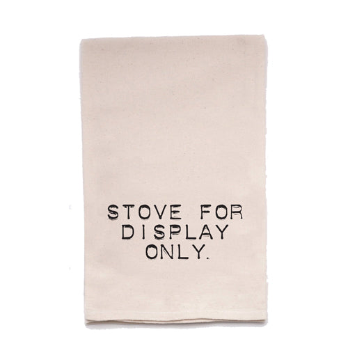 Ellembee Tea Towel "Stove for Display Only" Little Red Hen