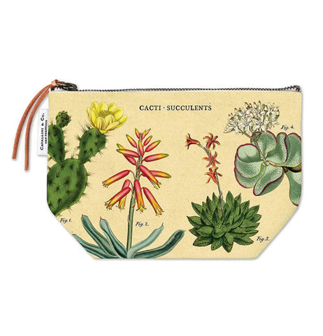 Cacti and Succulents Vintage Pouch