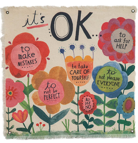 Mini Canvas Tapestry "It's Ok..."