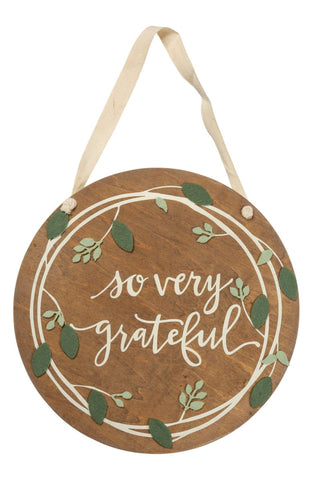 Wall Decor, "So Very Grateful"