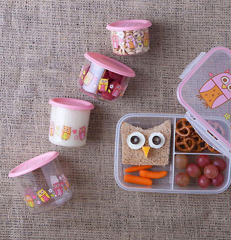 Set of 2 Large Hoot! Snack Containers