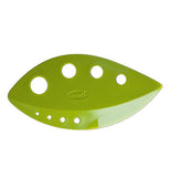 8 holes to pull stems through. An exceptional tool for removing leaves from stems on kale and greens.