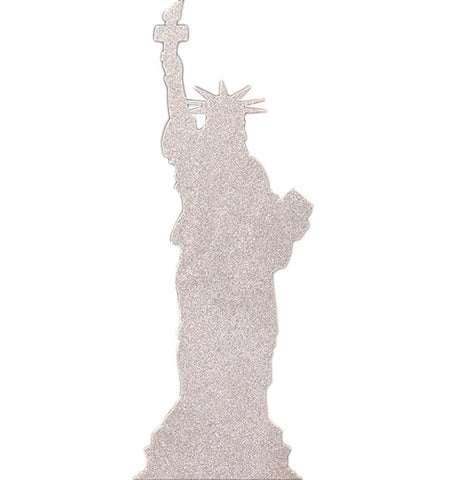 Lady Liberty Glitter Silhouette Decor