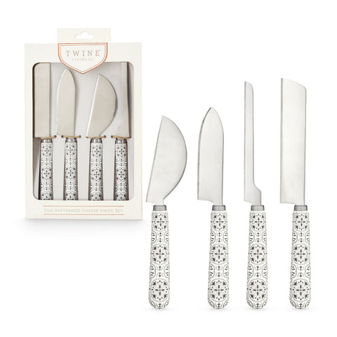 Tile Cheese Knives (Set of 4)