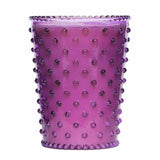 Hobnail Glass Candle