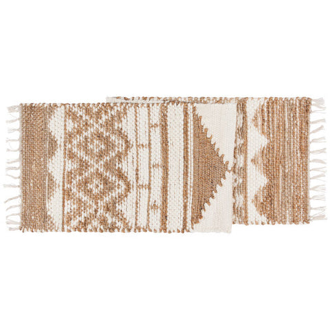 Macrame Villa Runner - White