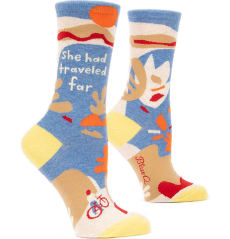 "She Had Traveled Far" Women's Crew Socks