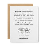 Plantable Seed Paper Greeting Card - Cheers!