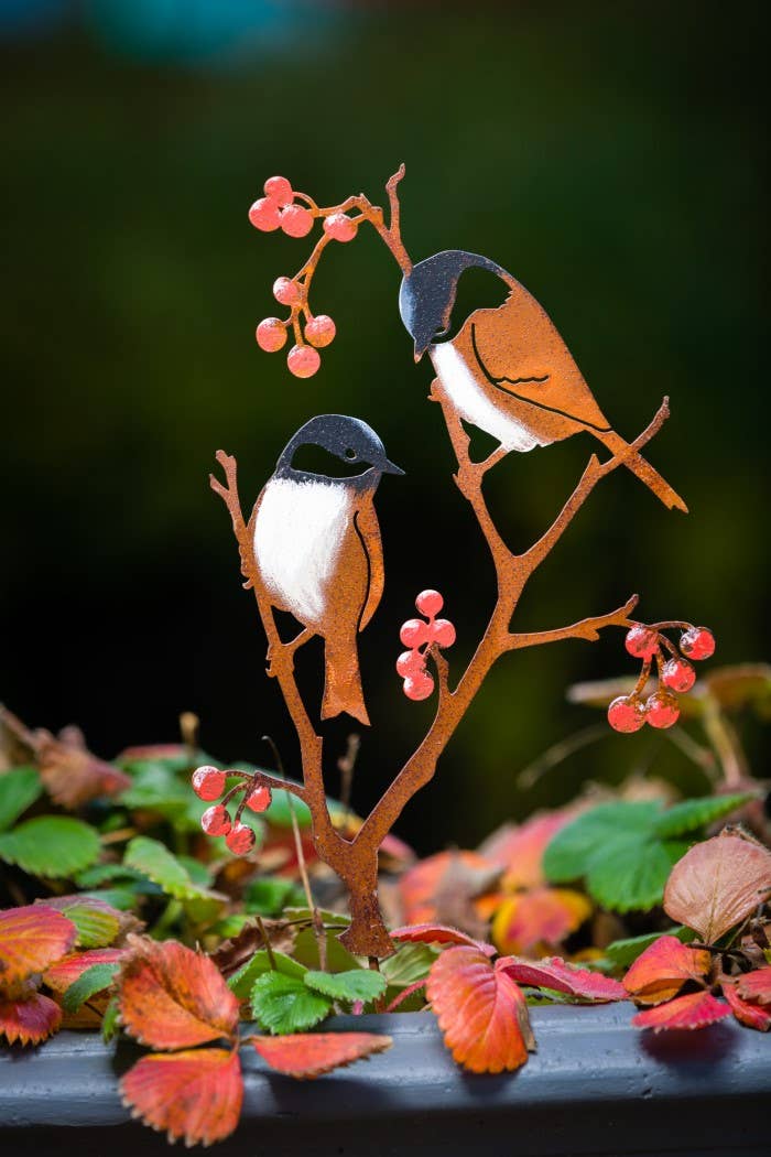 Chickadees &amp; Berries Pick -Painted