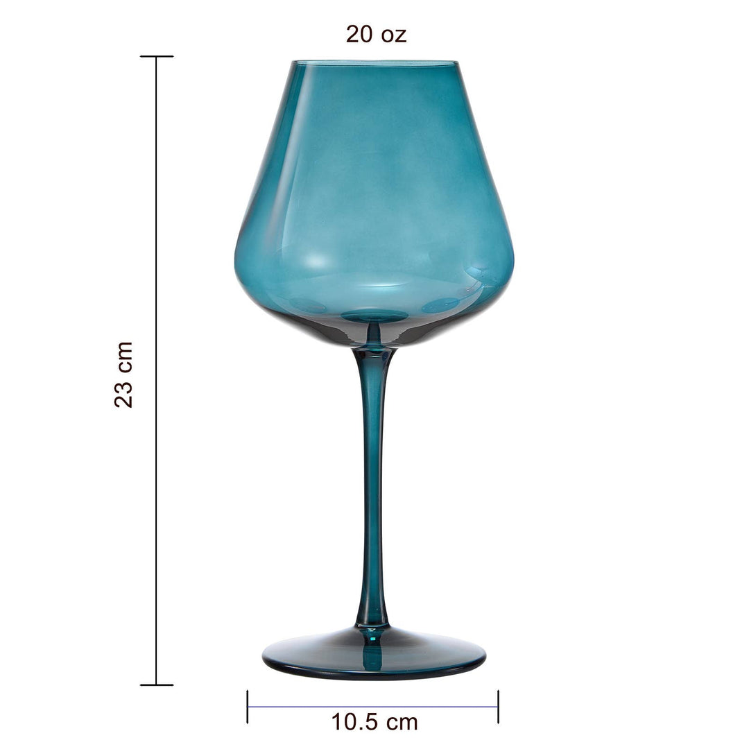 Khen Colored Crystal Wine Glass
