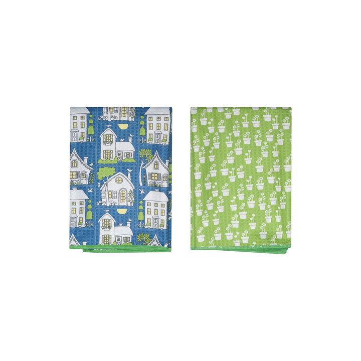 Double Duty (set of 2) Reversible - ME Twilight Cottages: Denim