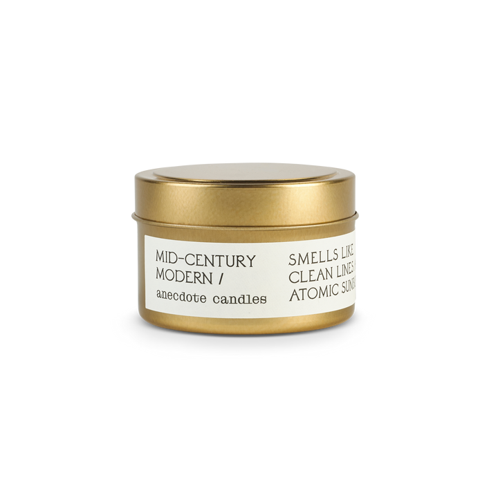 Mid-century Modern (Amber &amp; Vanilla) Candle: 7.8 oz Glass Jar