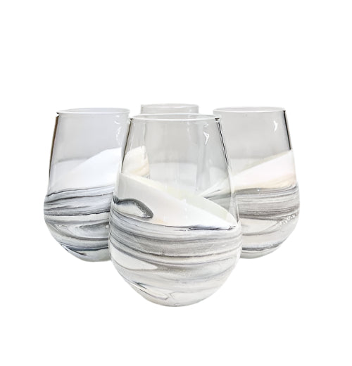 Resin Accented Wine and Entertaining Glass