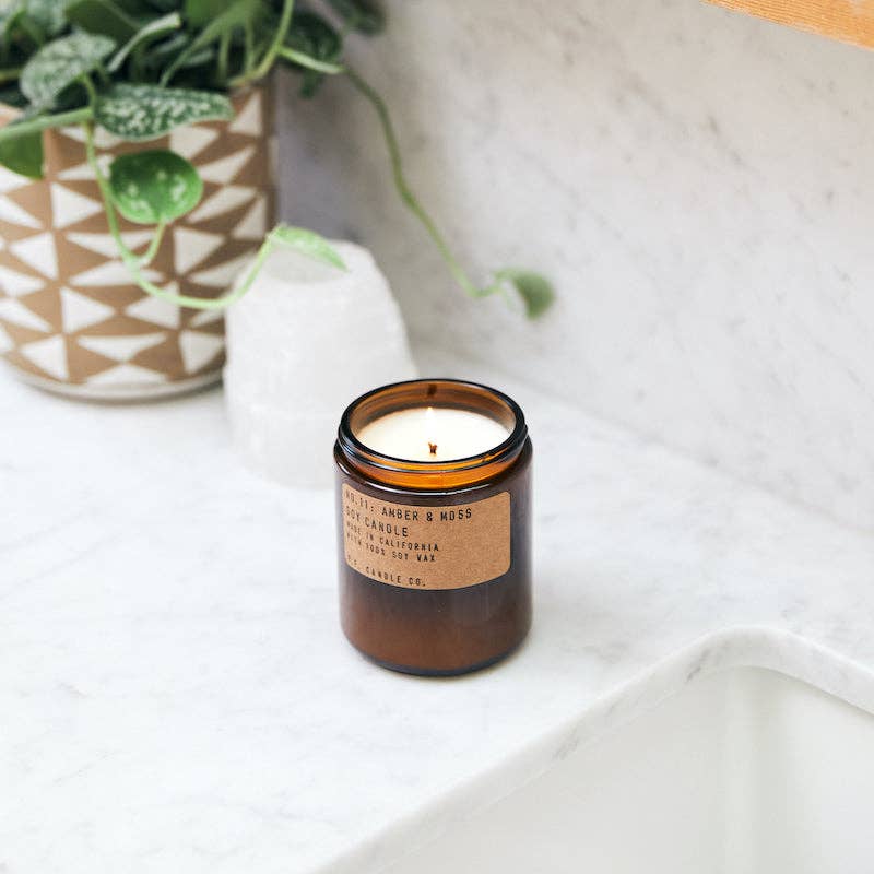Amber &amp; Moss - 7.2 oz Standard Soy Candle