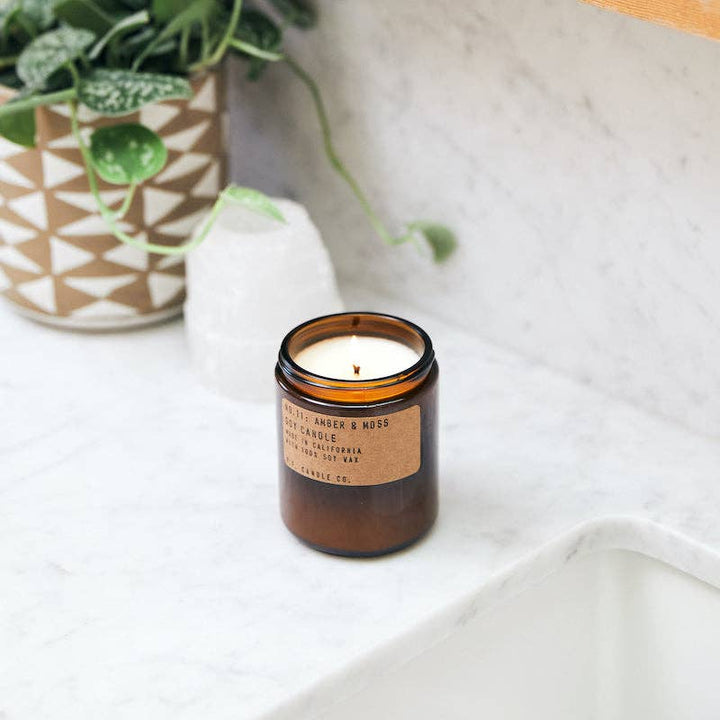 Amber &amp; Moss - 7.2 oz Standard Soy Candle