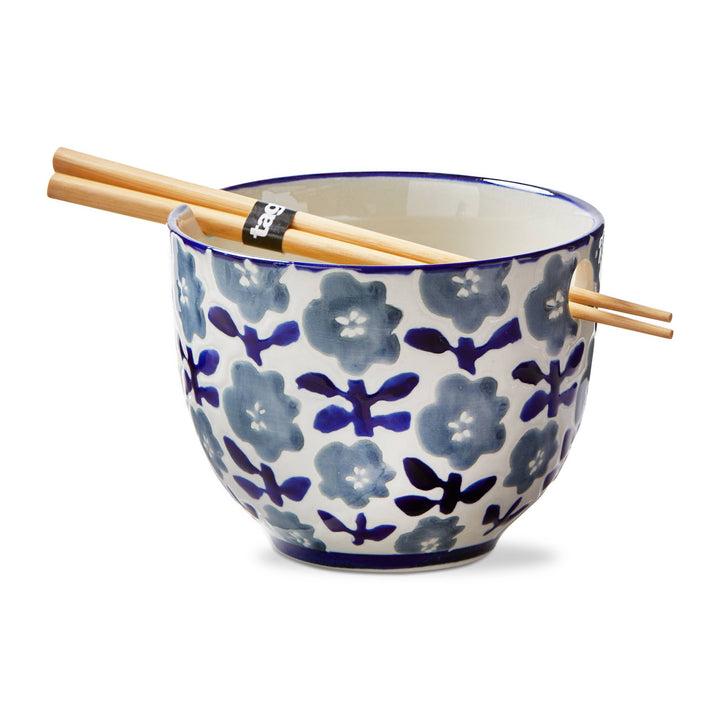 Hana Noodle Bowl Blue Stoneware Everyday
