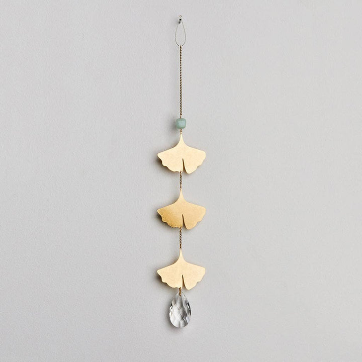 Suncatcher- Botanical Leaf/Amazonite