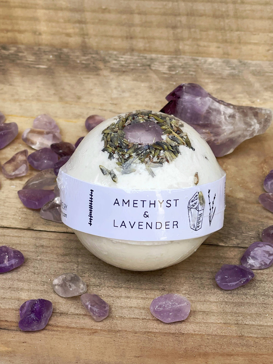 Amethyst &amp; Lavender Bath Bombs: Medium