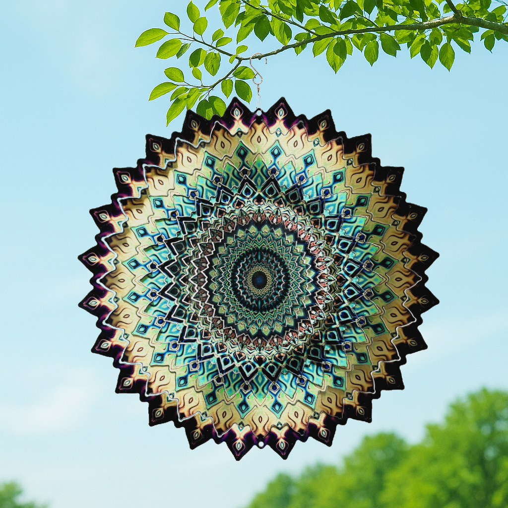 Earth Mandala - Large Wind Spinner